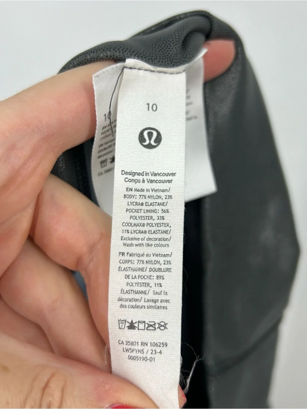 Lululemon Wunder Train High Rise Tight Leggings Foil Gradient Grey